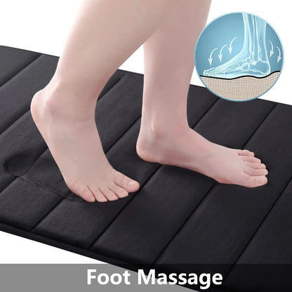 Memory foam bath mat non-slip with 3D design