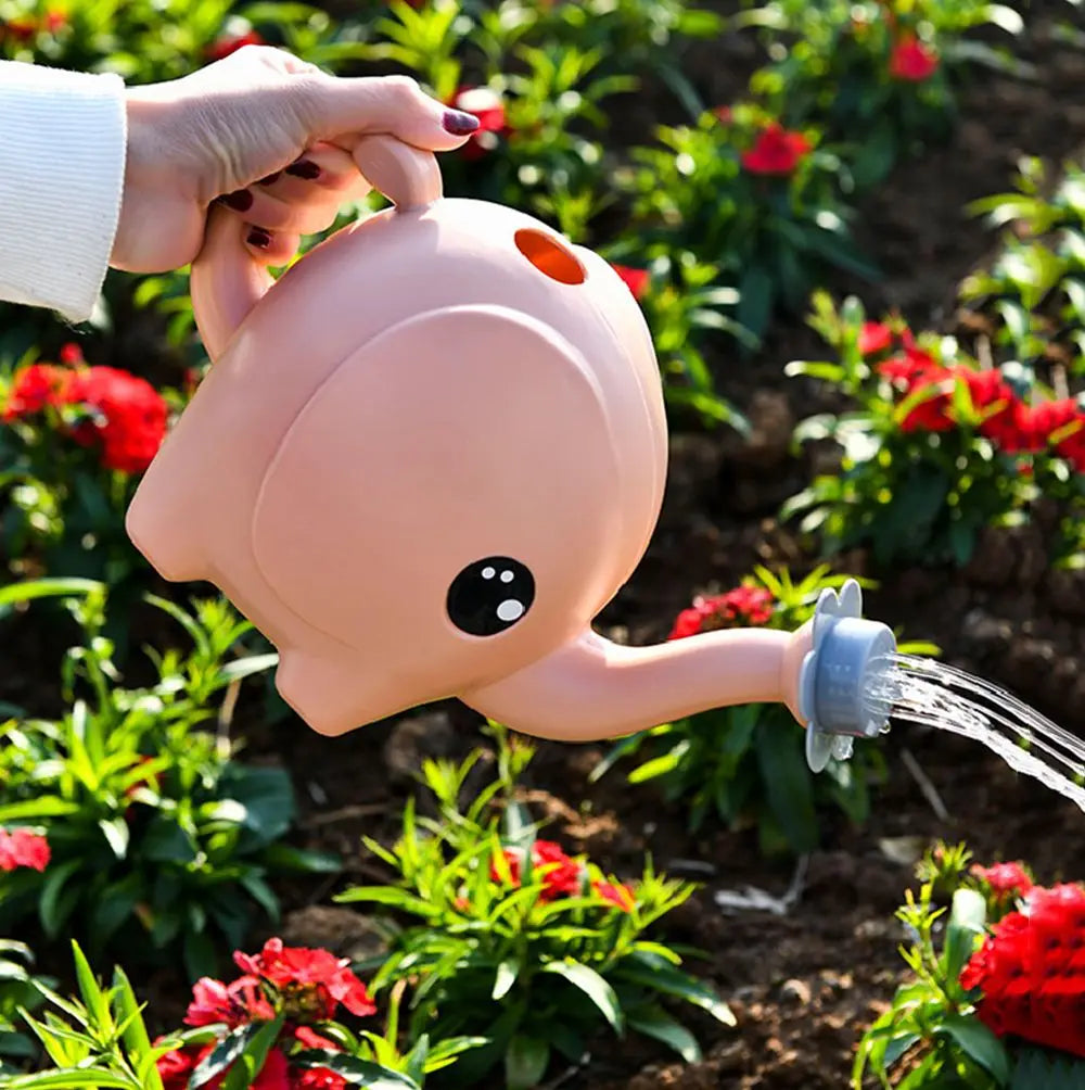 Elephant-Shaped Watering Can with Spray Nozzle – 1500 ml
