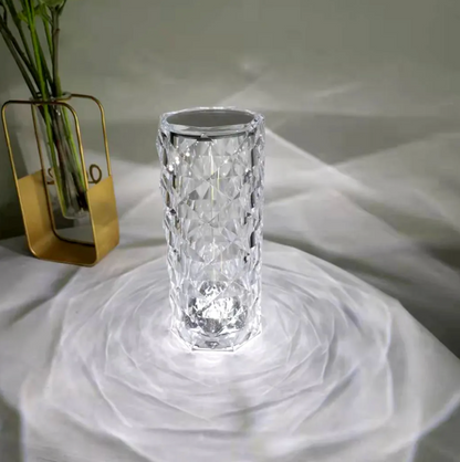 LED crystal lamp with remote control – 16 colors, touch sensor