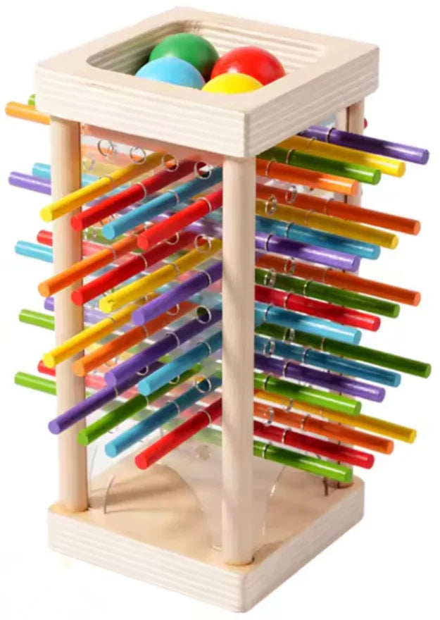 Wooden Stacking Tower Game – Develop Fine Motor Skills from Age 3