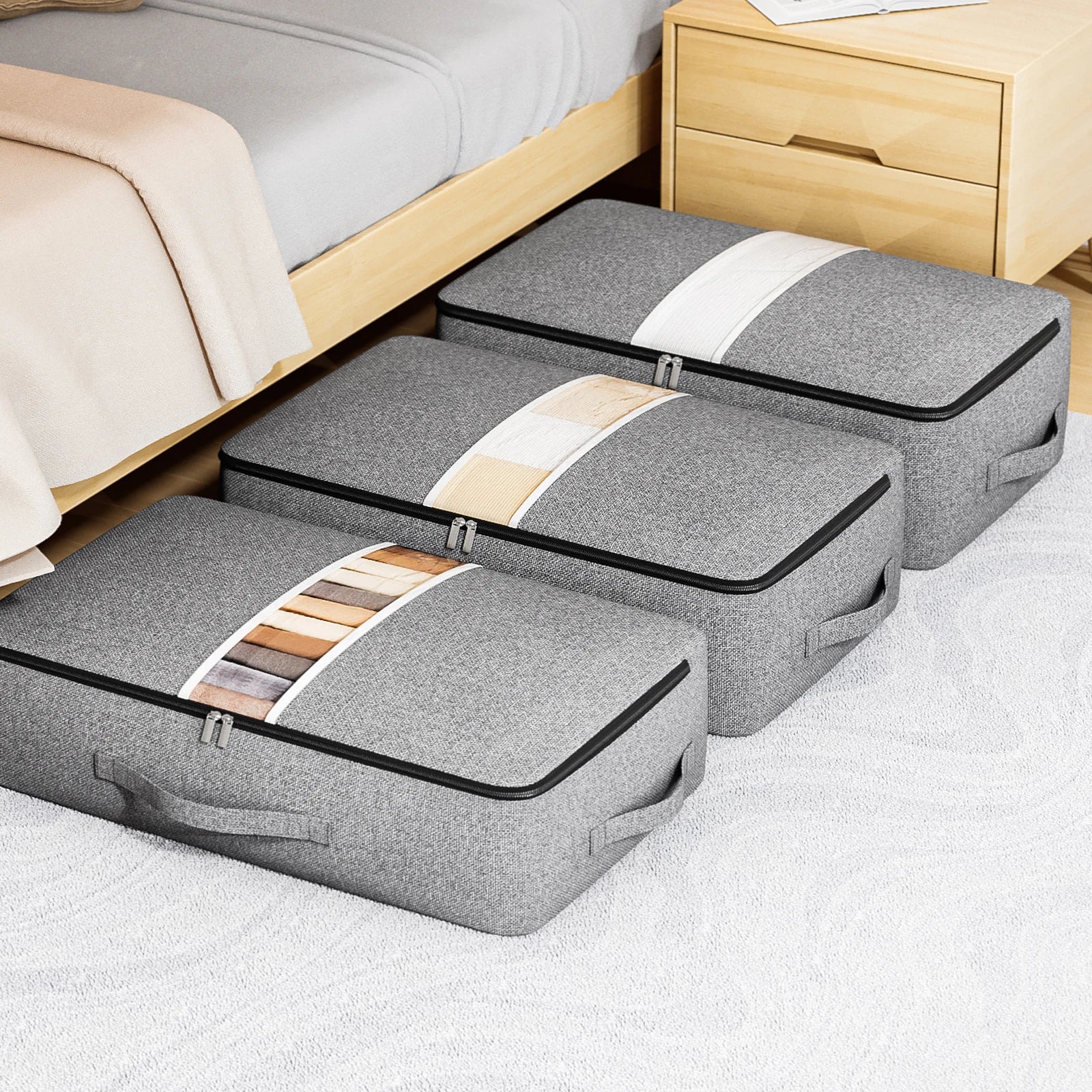 Underbed Storage Bag with Window – Easy Organization