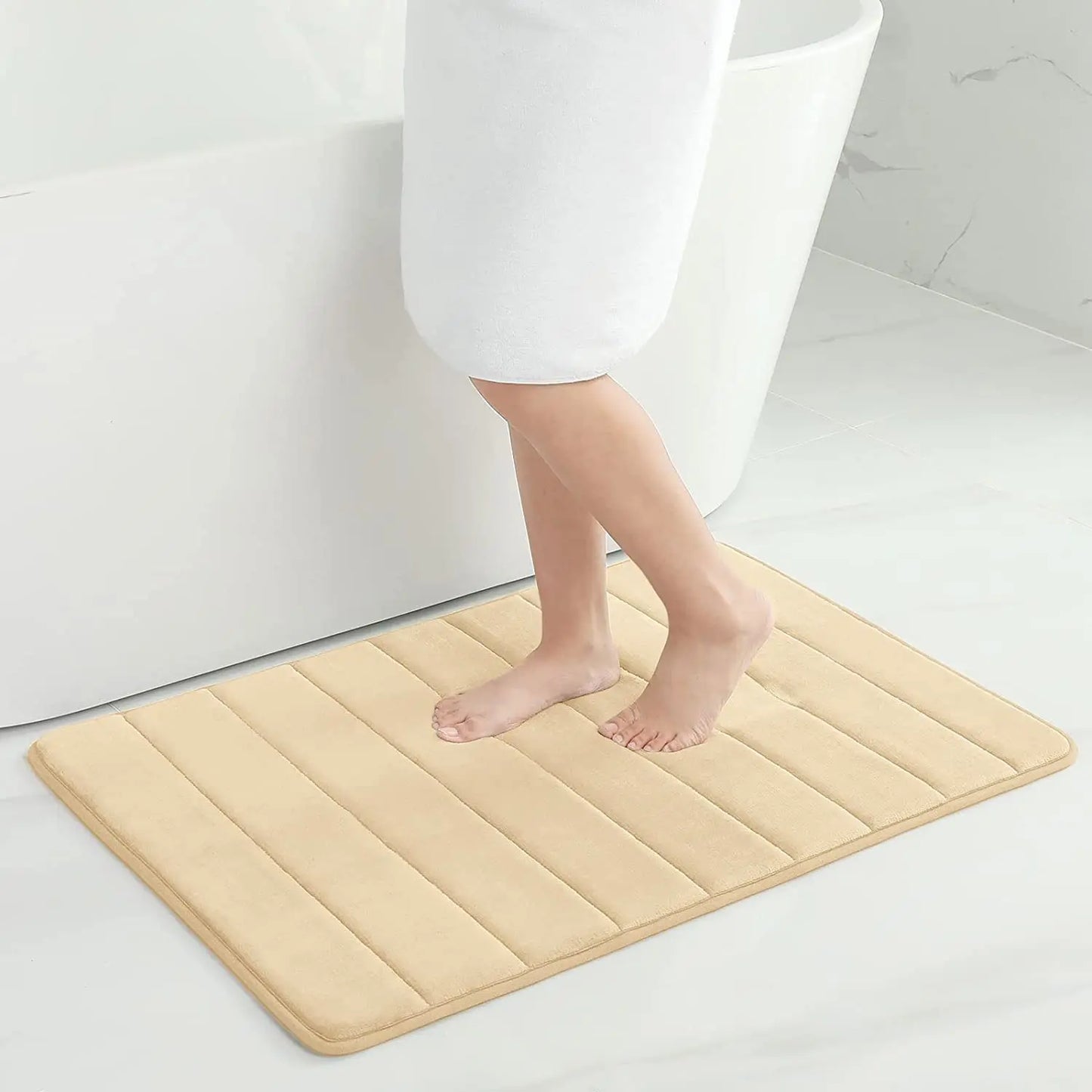 Memory foam bath mat non-slip with 3D design