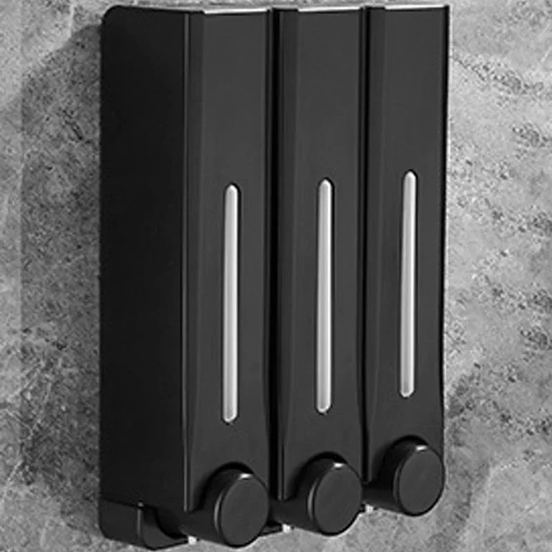 Wall-mounted soap dispenser with 1-3 chambers and 500ml capacity