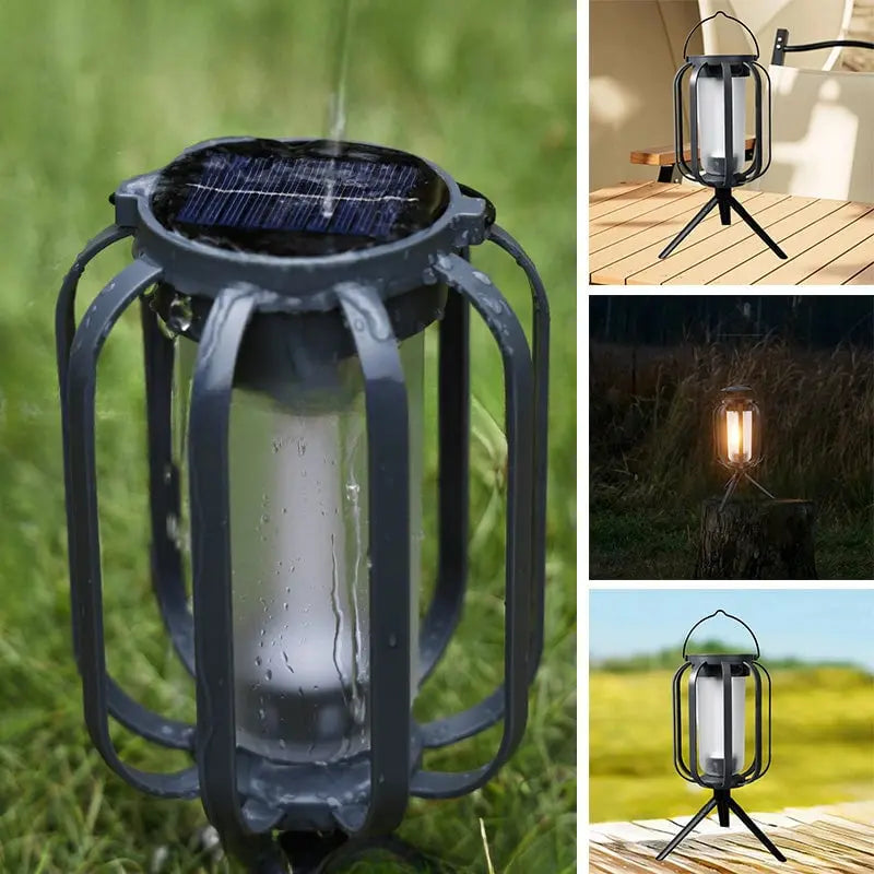 Solar Laterne mit 4 Einstellungen – Ideal für Camping & Gartenpartys Mivoza Deutschland