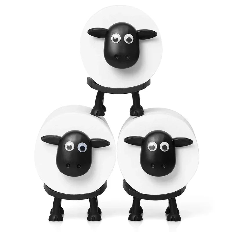 Sheep Toilet Paper Holder – Decorative Freestanding Set of 2