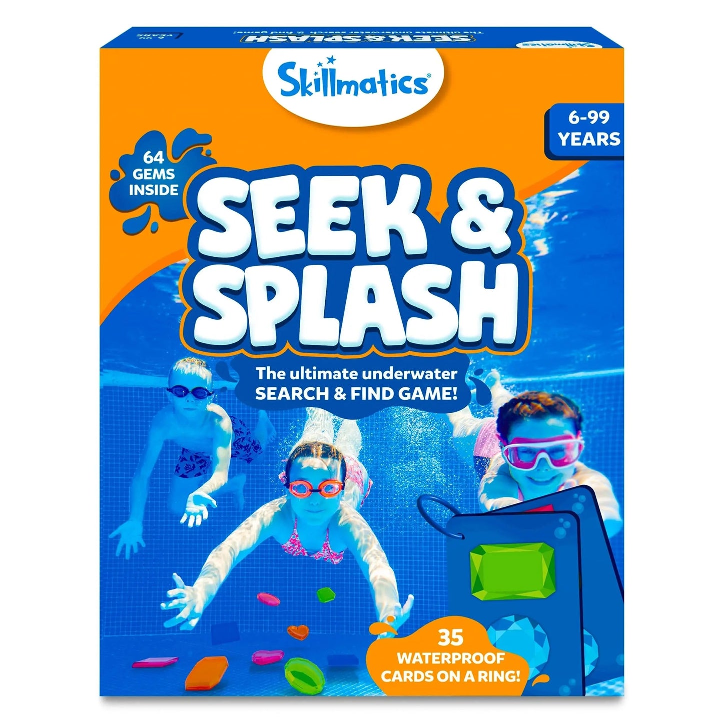 Unterwasser-Pool-Schatzsuche Spiel mit wasserdichten Edelsteinen und Karten Mivoza Deutschland