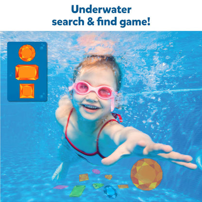 Unterwasser-Pool-Schatzsuche Spiel mit wasserdichten Edelsteinen und Karten Mivoza Deutschland