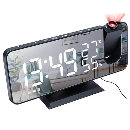 Digital Projection Clock with LED Display & FM Radio