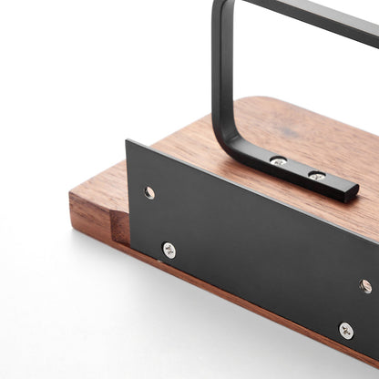 Wooden Toilet Paper Holder with Shelf – Wall Mountable