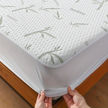 Bamboo Mattress Protector with Cooling 3D Air Layer