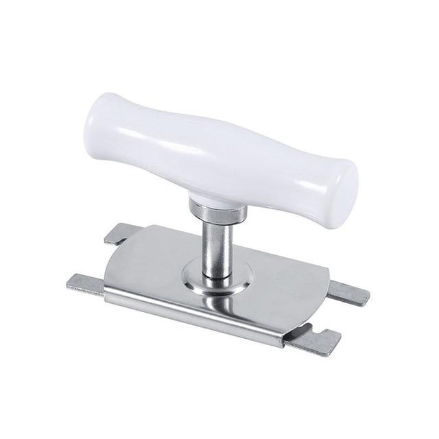 Adjustable glass opener with wooden handle