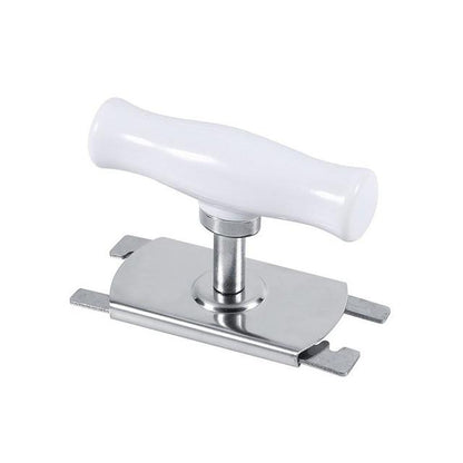 Adjustable glass opener with wooden handle