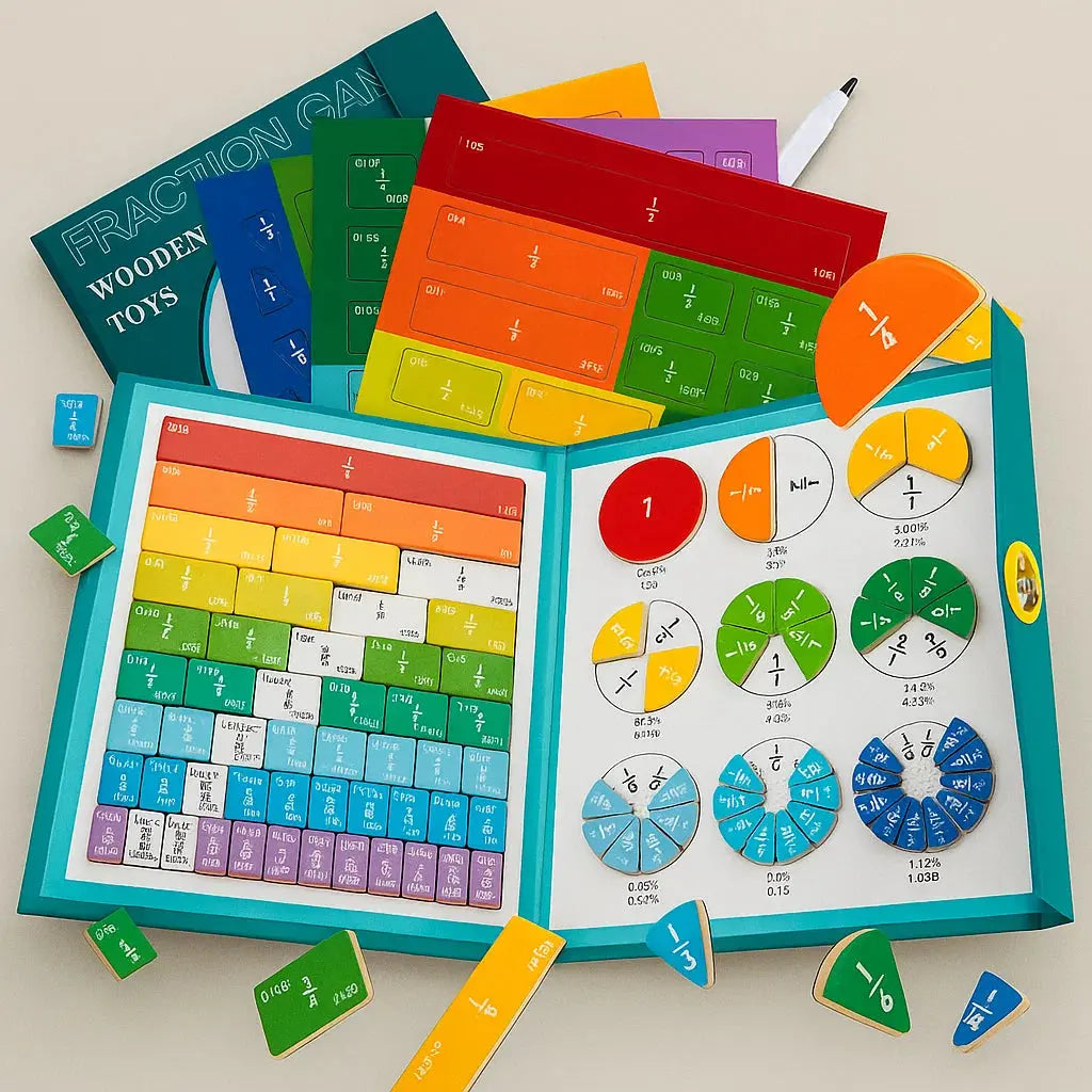 Magnetische Bruchlern-Kacheln — Interaktives Mathe-Set für Kinder Mivoza Deutschland