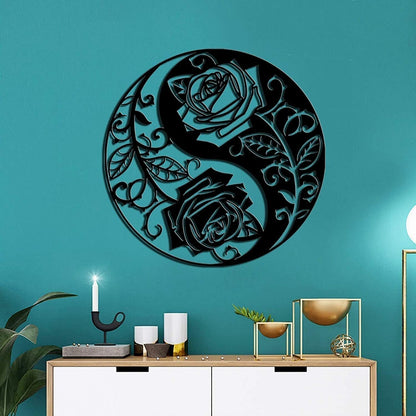Metal wall decoration tree of life with birds