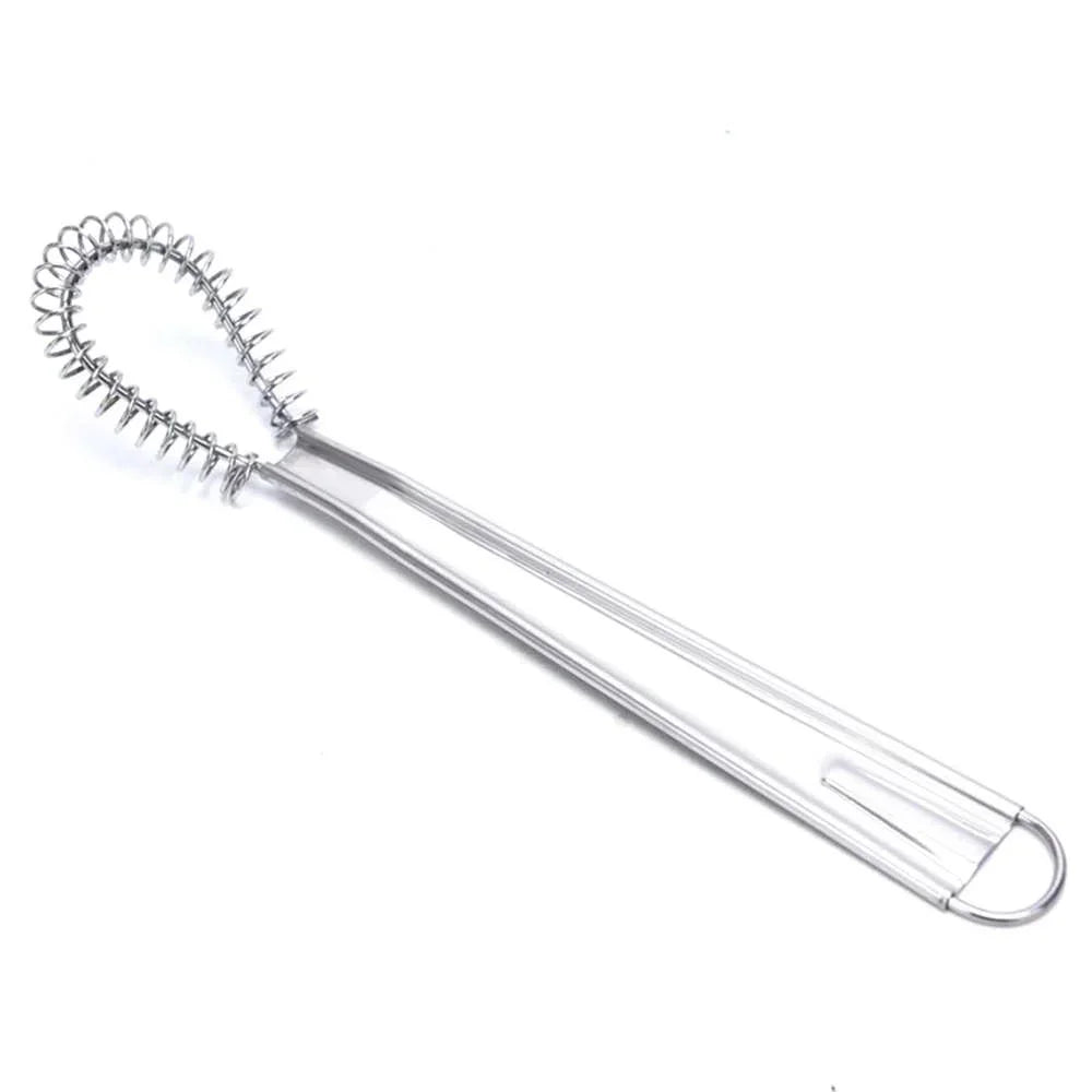 Stainless Steel Whisk with Spring Mechanism for Lump-Free Sauces