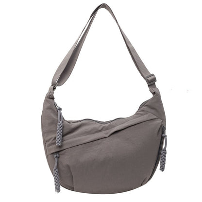 Nylon Crossbody Bag with Multiple Compartments – Lightweight and Practical