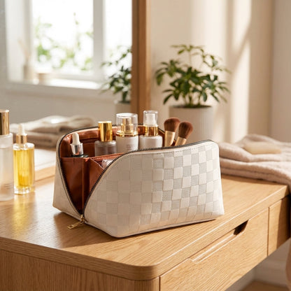 Cosmetic bag with separate compartments – waterproof