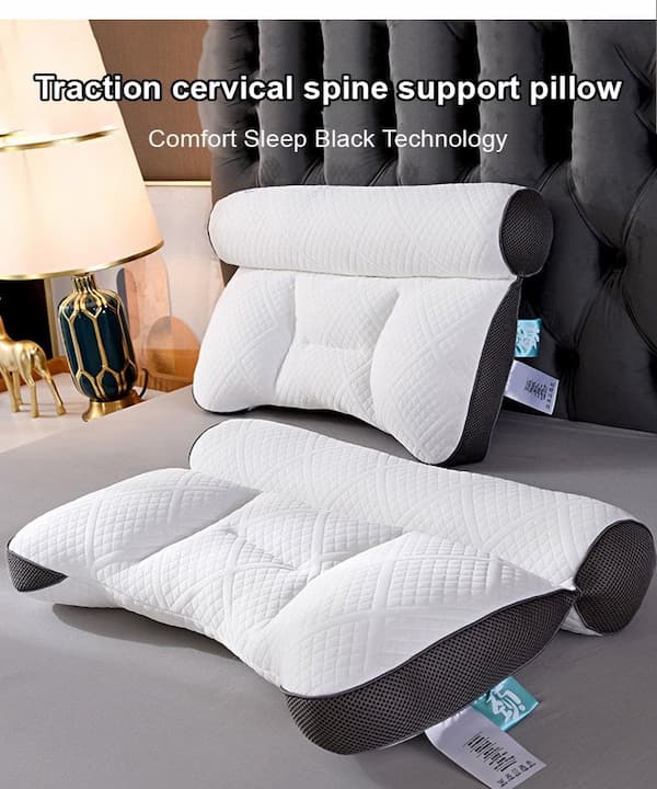 Memory Foam Neck Support Pillow with Spinal Alignment