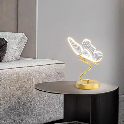 Butterfly LED Table Lamp with Acrylic Wings – Warm Decorative Light