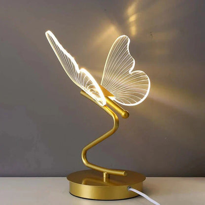 Butterfly LED Table Lamp with Acrylic Wings – Warm Decorative Light