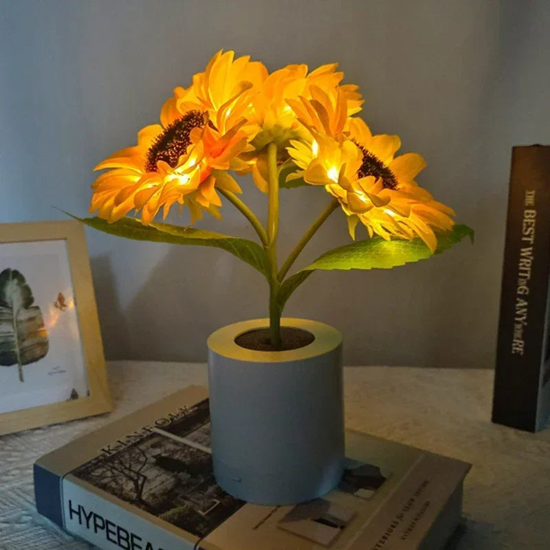 Sonnenblumen-Nachtlampe -   Mivoza Deutschland