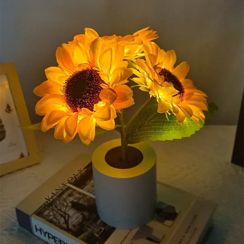 Sonnenblumen-Nachtlampe -   Mivoza Deutschland