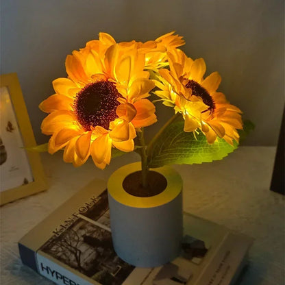 Sonnenblumen-Nachtlampe -   Mivoza Deutschland