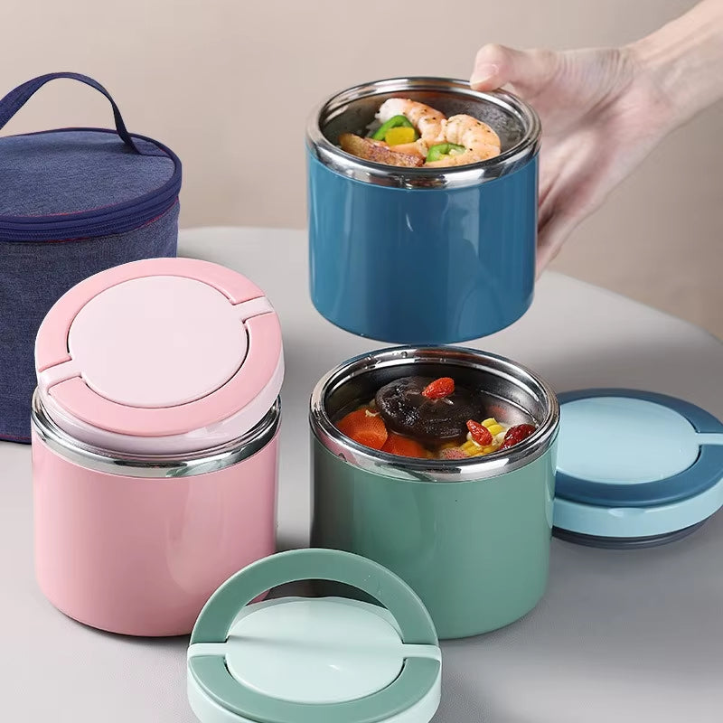 Stainless Steel Insulated Food Container – Leak-Proof, 630 ml or 1000 ml