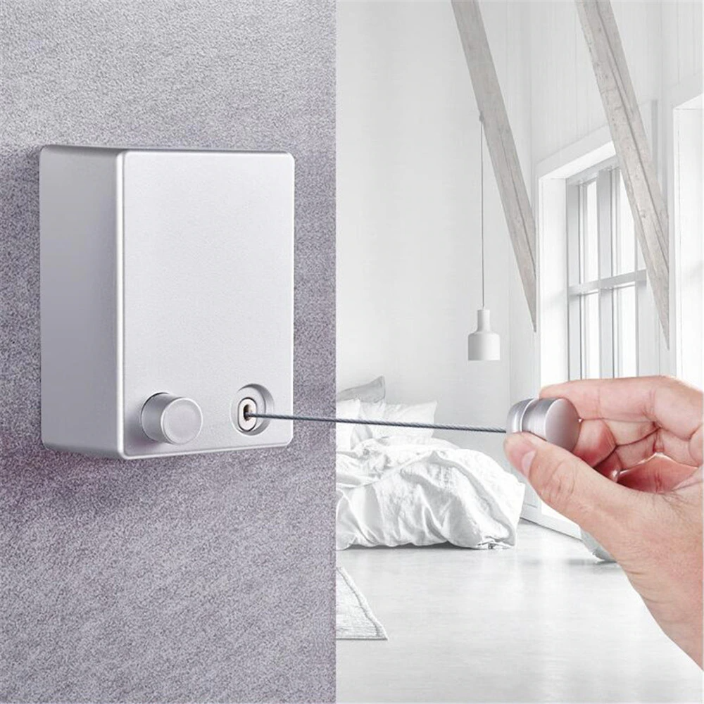 Retractable Clothesline for Wall – Space-Saving for Indoor and Outdoor Use