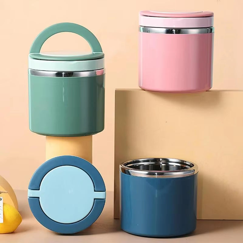 Stainless Steel Insulated Food Container – Leak-Proof, 630 ml or 1000 ml