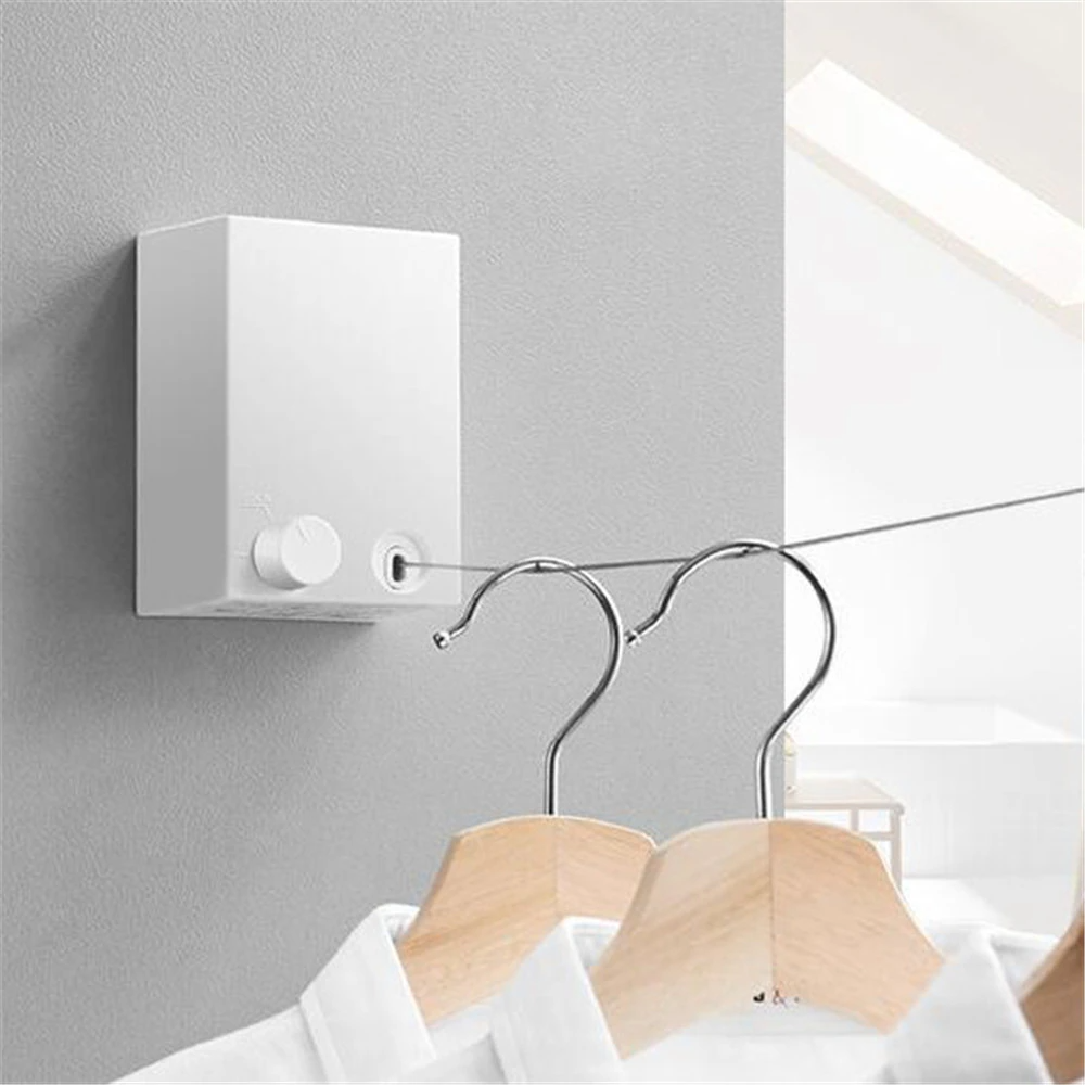 Retractable Clothesline for Wall – Space-Saving for Indoor and Outdoor Use
