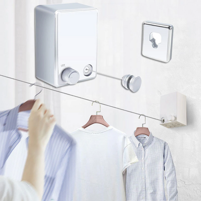 Retractable Clothesline for Wall – Space-Saving for Indoor and Outdoor Use