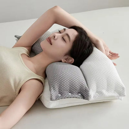 Wake up without neck pain — Ergonomic support pillow for side and back sleepers