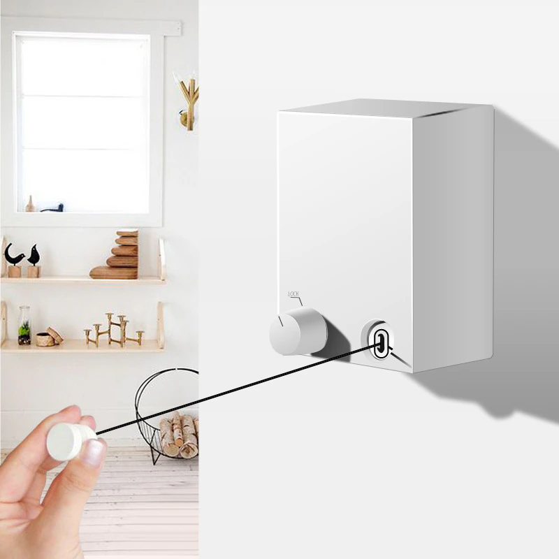 Retractable Clothesline for Wall – Space-Saving for Indoor and Outdoor Use