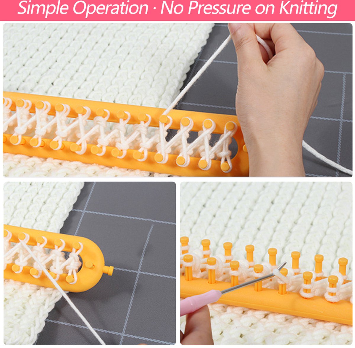 Knitting Frame Without Needles – Simple Wrapping Technique