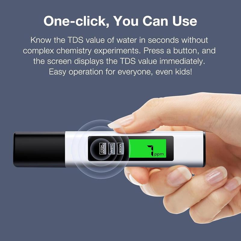 Water quality tester 4-in-1 with TDS measurement