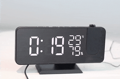 Digital Projection Clock with LED Display & FM Radio