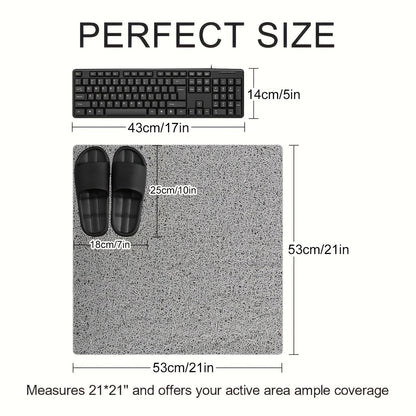 Non-slip shower mat with loofah texture – quick-drying