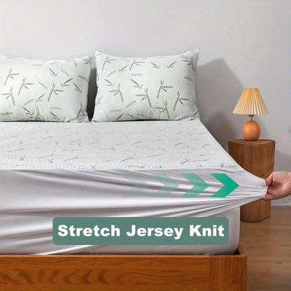 Bamboo Mattress Protector with Cooling 3D Air Layer
