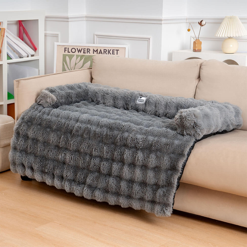 Plush Dog Bed with Non-Slip Bottom