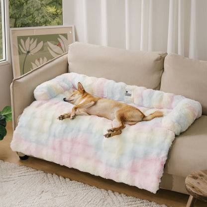 Plush Dog Bed with Non-Slip Bottom