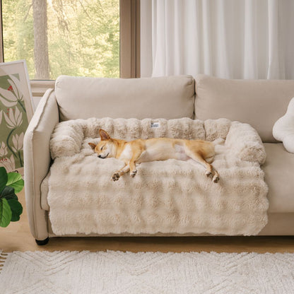 Plush Dog Bed with Non-Slip Bottom