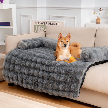 Plush Dog Bed with Non-Slip Bottom