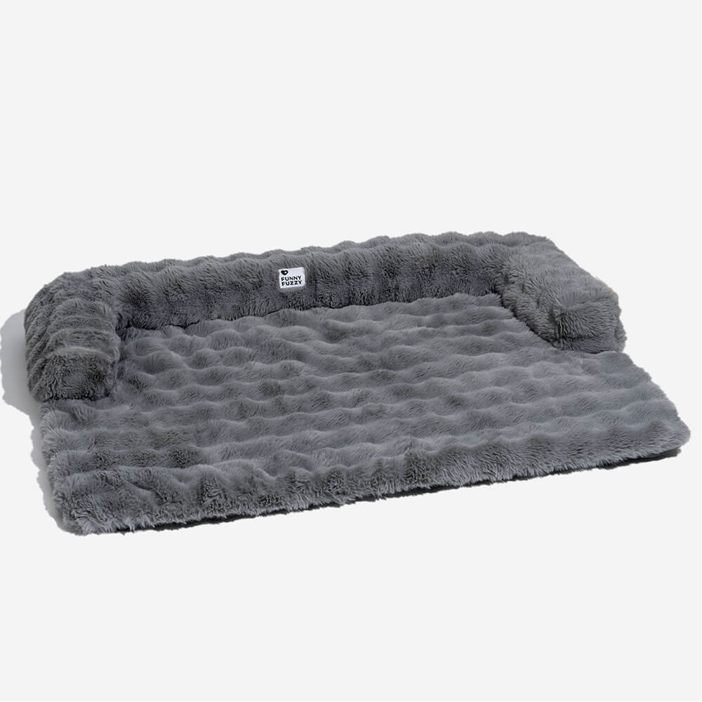 Plush Dog Bed with Non-Slip Bottom