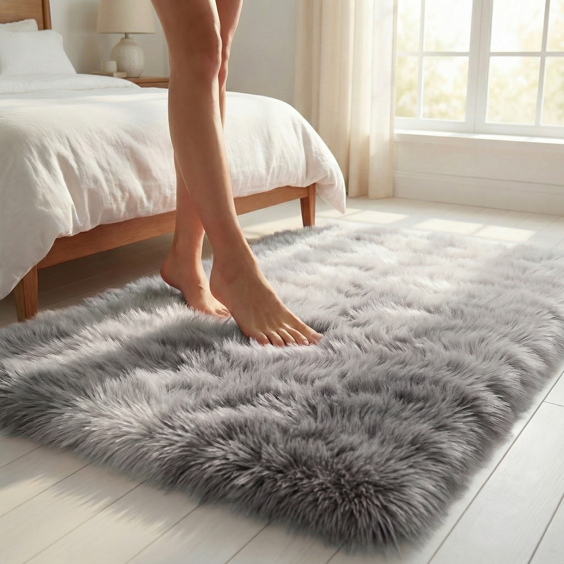 Gradient Plush Rug – Soft, Lint-Free, Non-Slip