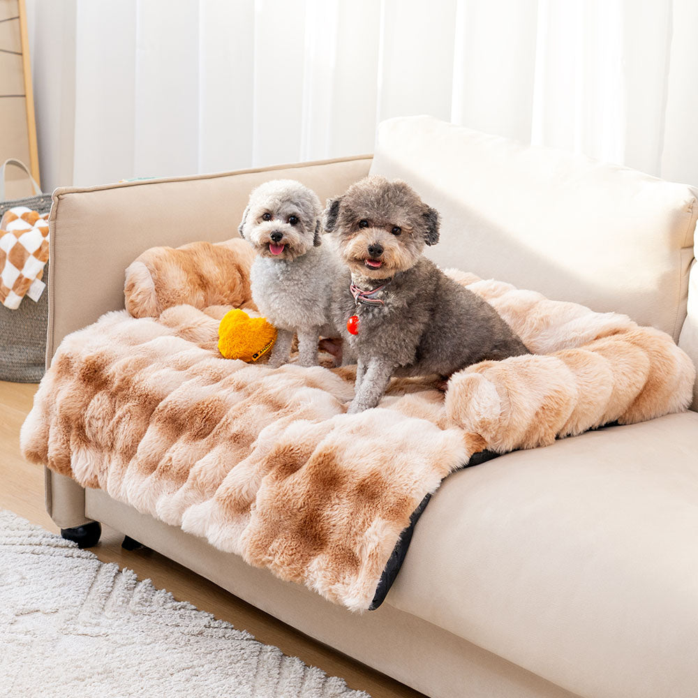 Plush Dog Bed with Non-Slip Bottom