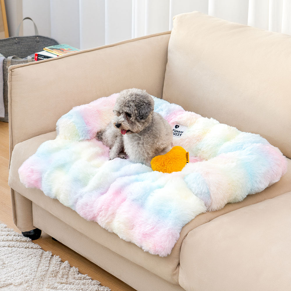 Plush Dog Bed with Non-Slip Bottom