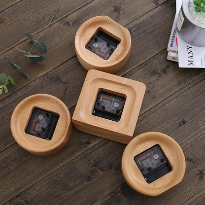 Beech Wood Alarm Clock — Silent Movement, Gentle Alarm, Minimalist Design