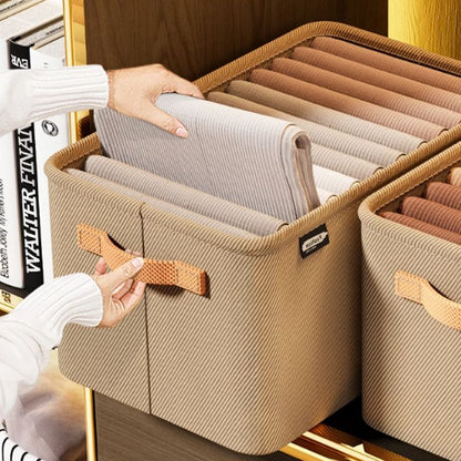 Foldable Fabric Storage Box with Handles