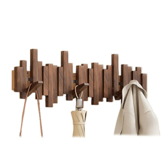 Wooden wardrobe with piano design